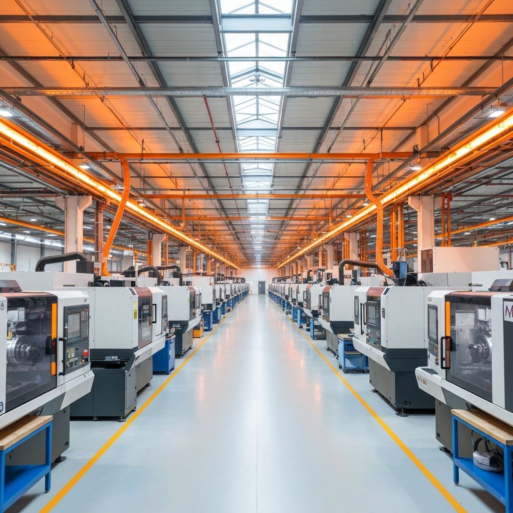 KTM modern mold factory with CNC machines and 3D printers